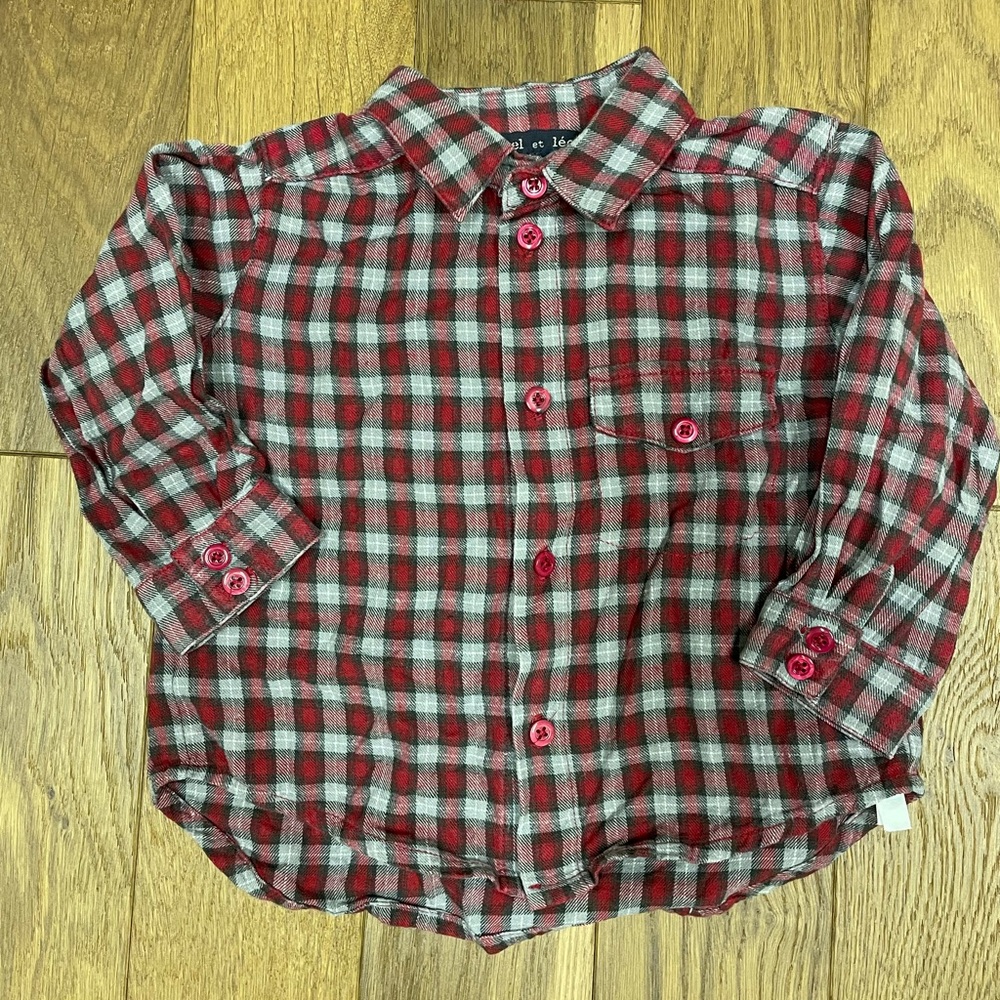 Marcel et Leon button down long sleeve shirt